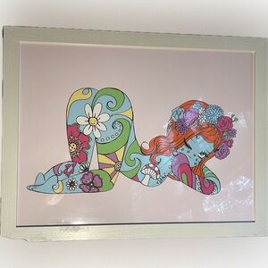 Psycho-Delic 18” x 24” Size Original Edition Print By Ilse Valfré White Framed